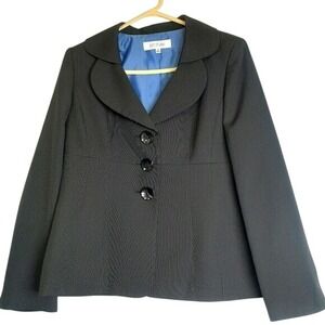 Suit Studio Black Blazer Jacket Size 10 Business Career Interview Casual Office